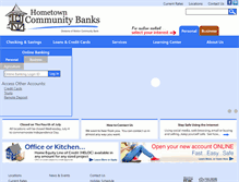 Tablet Screenshot of hometownbanks.com